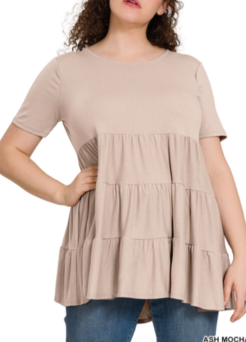 Mocha Ruffles tunic